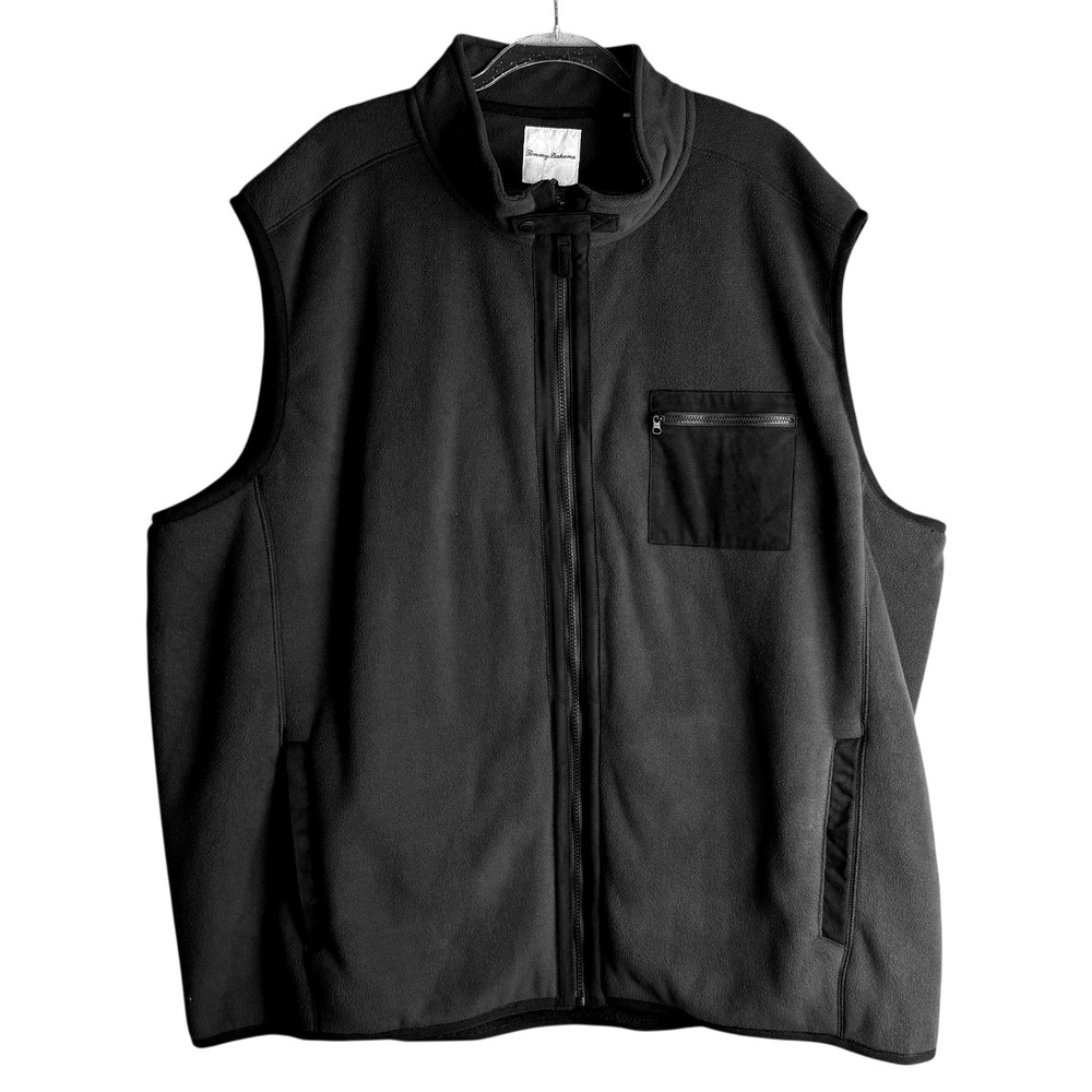 Tommy Bahama 3XLB Jet Black Olympic Bay Vest Full Zip‎ NWT